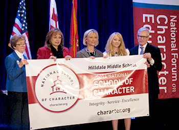 Hilldale Middle School in Muskogee receives national recognition from the Washington D.C.-based Character.org.