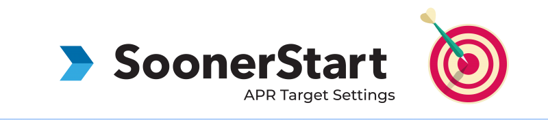 SoonerStart APR Target Settings banner