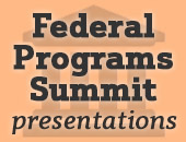 Federal Programs Summit Sign-up!
